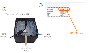 IPアドレス確認レシート